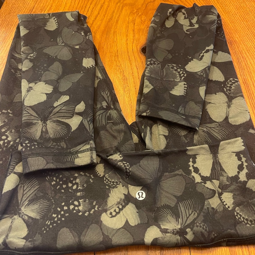 Lululemon Wunder Under Pant *Full-On Luon (Hi-Rise) Biggie So Fly Butterfly Sz8